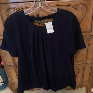 Never worn J Crew navy blouse